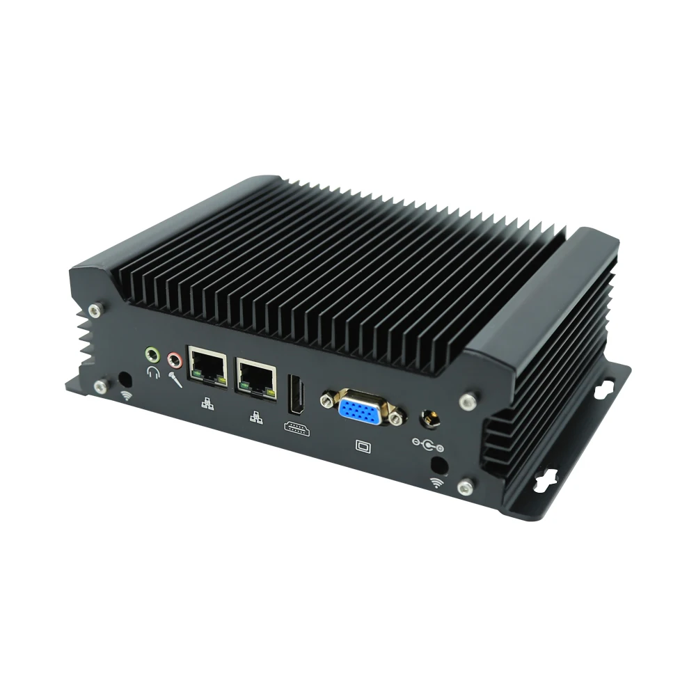 Cheap Multifunctional  Industrial Multiprocessor  Mini PC I-Ntel C-Ore  I5 4278U  Dual Displays Fanless PC