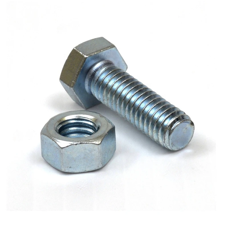 
Hardware fastener manufacturing stainless steel hex bolt and nut 