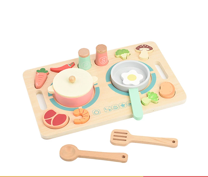 Wooden Kids Toys Tableware Play Simulated Kitchen Toy Set other educational toys Kitchen set