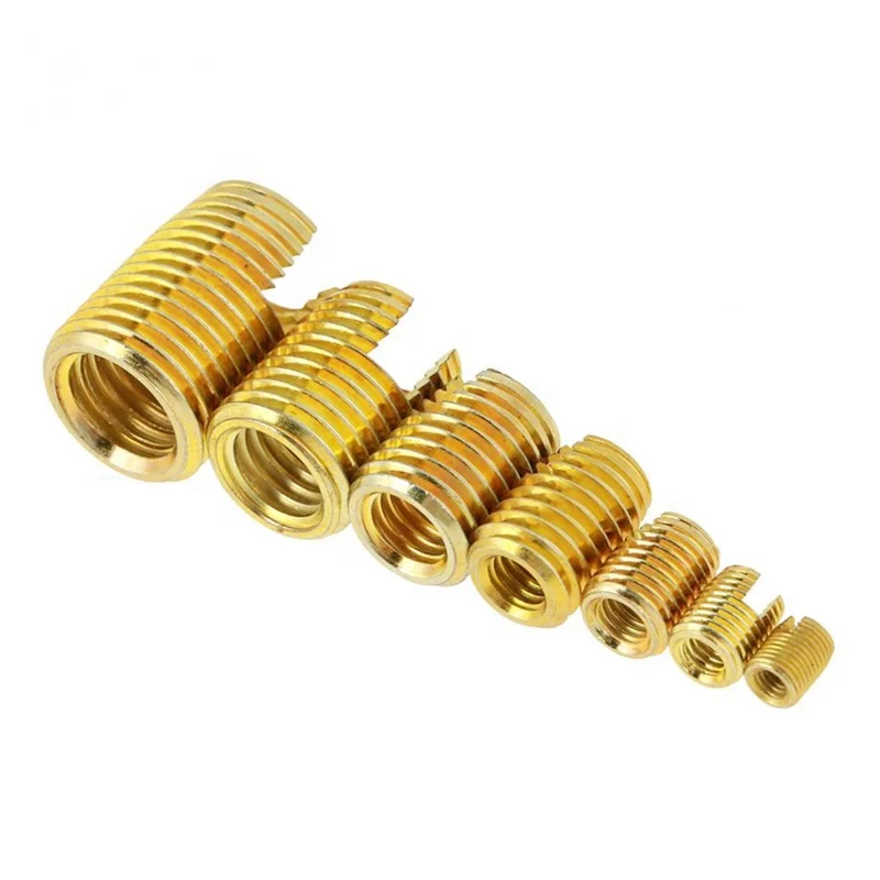 302 Self Tapping Inserts Factory Price m8 m10 m12 Slotted Threaded Inserts
