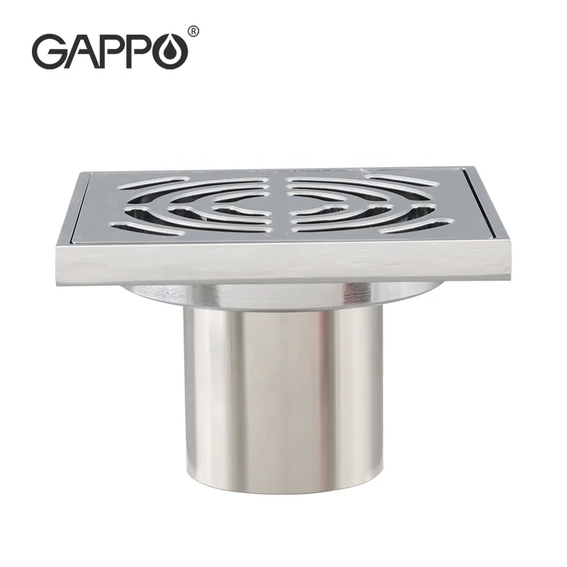 Gappo Deodorant Sewer Blocking Anti-odor Anti-insect stainless steel 304 Bathroom Tile Insert brass Floor Drain G81052