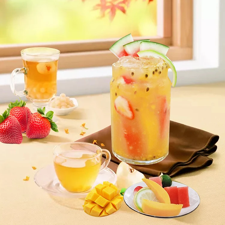 Food and beverage grape drinks bubble tea supplies fruit syrup 100% natural strawberry puree concentrate, strawberry juice