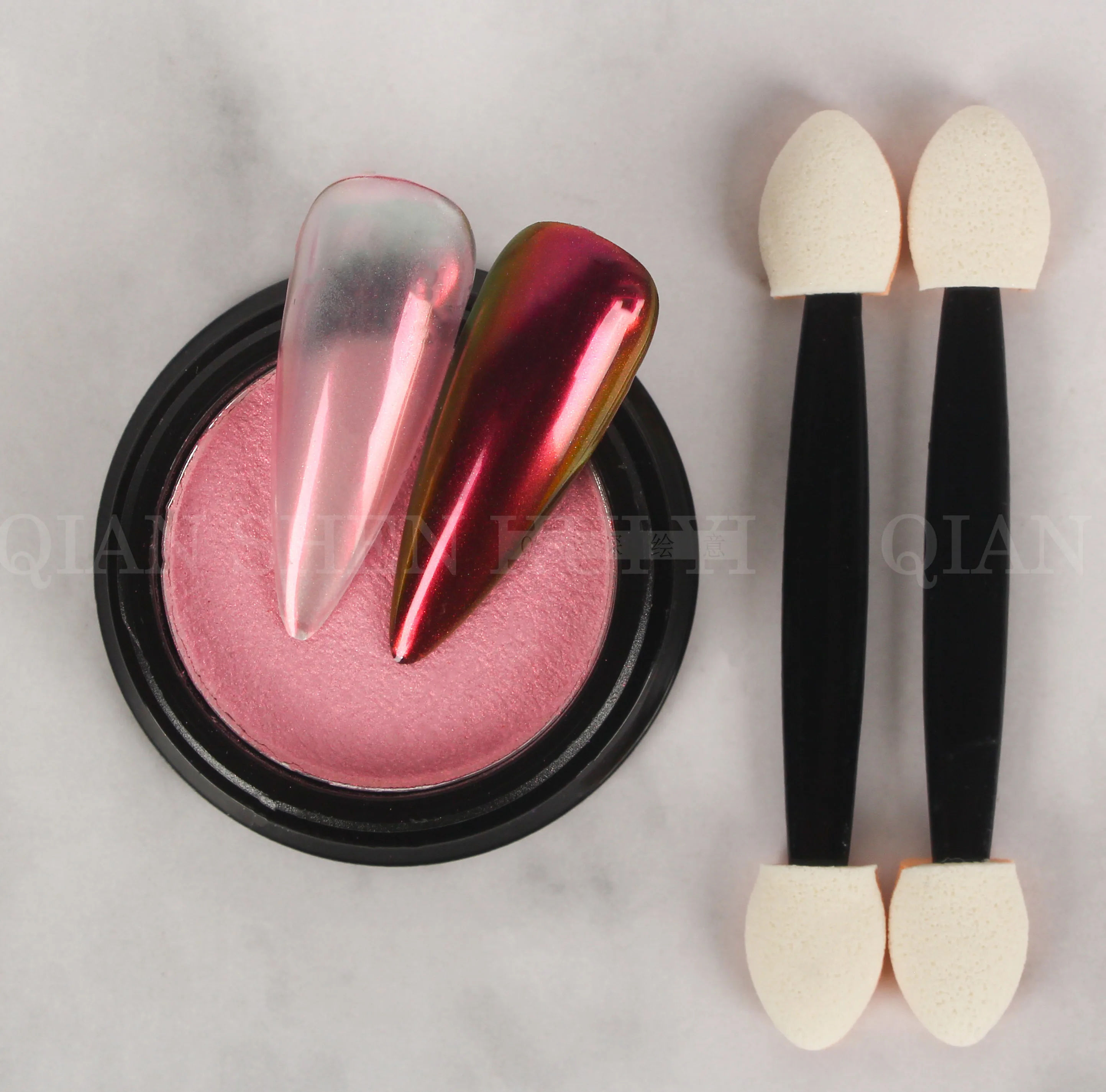 QS Glitter Vendor Star Aurora Cloud Brocade Powder Manicure Nail Ice Foil Powder Nail Art Acrylic Powder