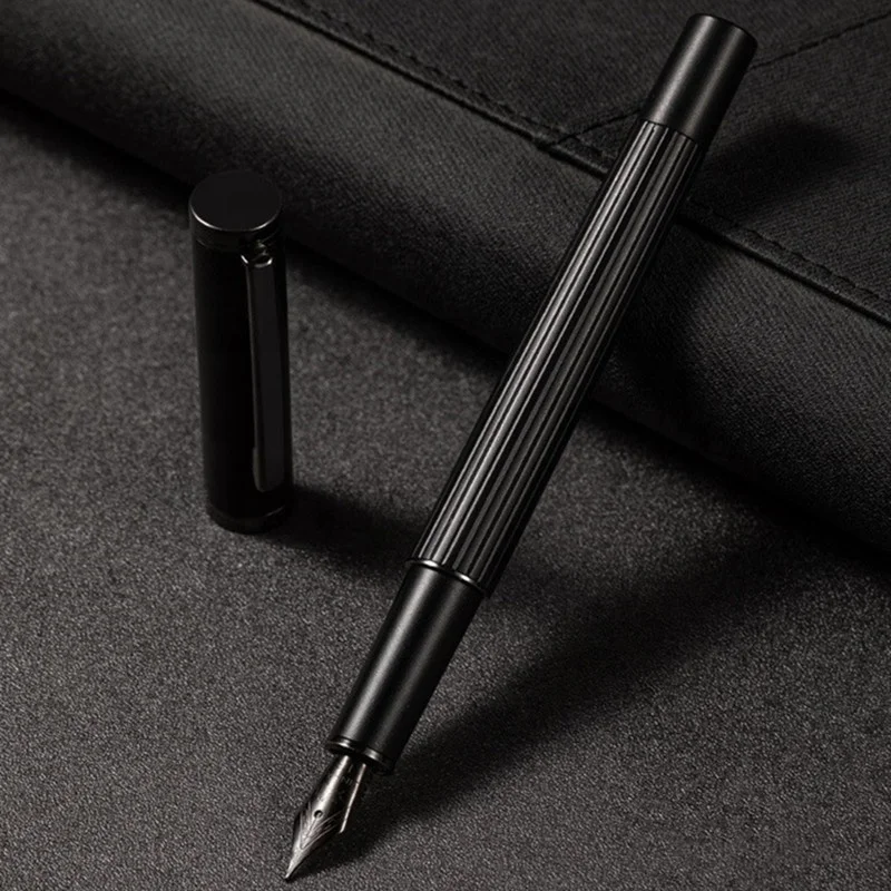 jinhao 88 Luxury gift matte black color fountain pen advertising custom company logo calligraphy writing pen