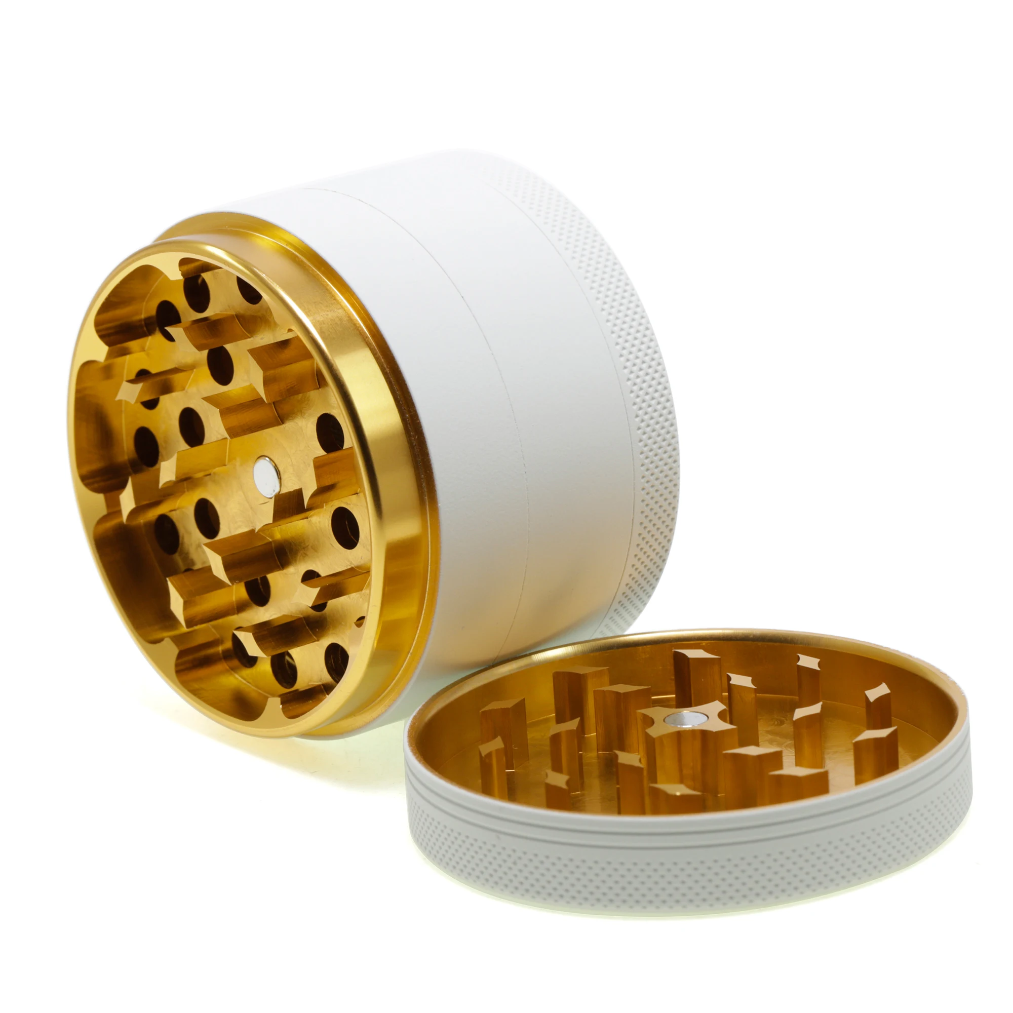 4 part 75mm 100mm macaron metal aluminum alloy smoke grinder custom logo Silicone coating grinders 6160