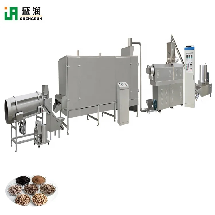 Foreign and domestic hot selling factory fish feed pellet extruder floating feed machine floating fish food production line