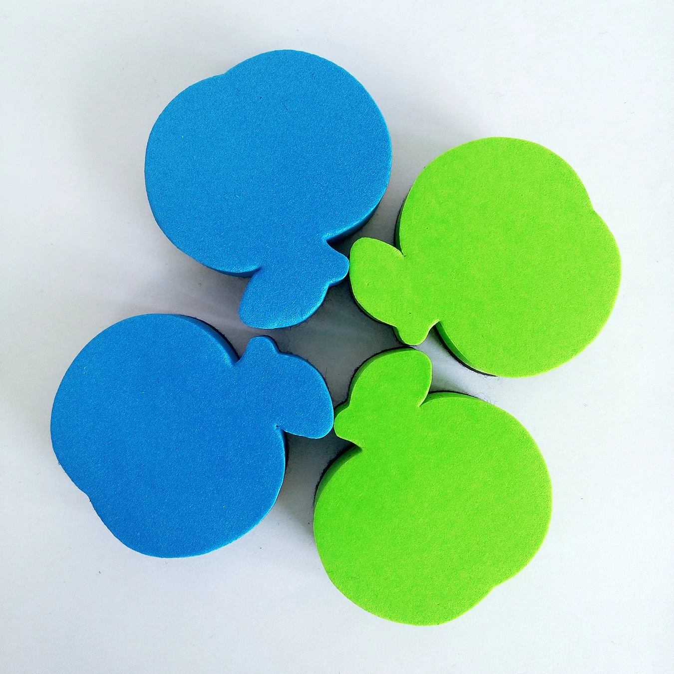 Wholesale Apple Shape Kids Mini Magnetic Eva Whiteboard Erasaer