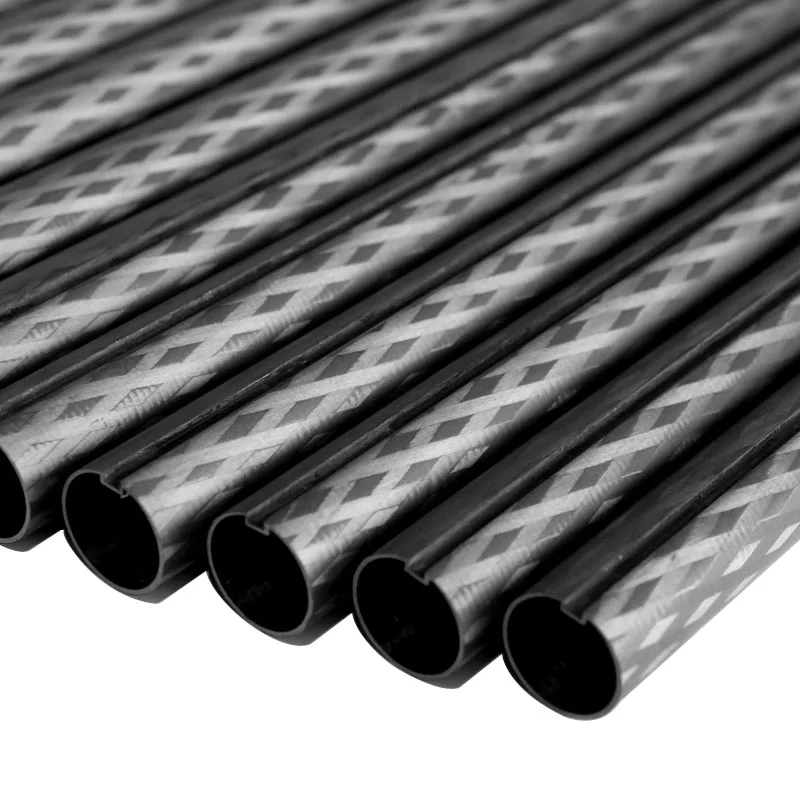 New Style Light Weight Cnc Trekking Poles Back Clamp Carbon Fiber Groove Round Tube Pole