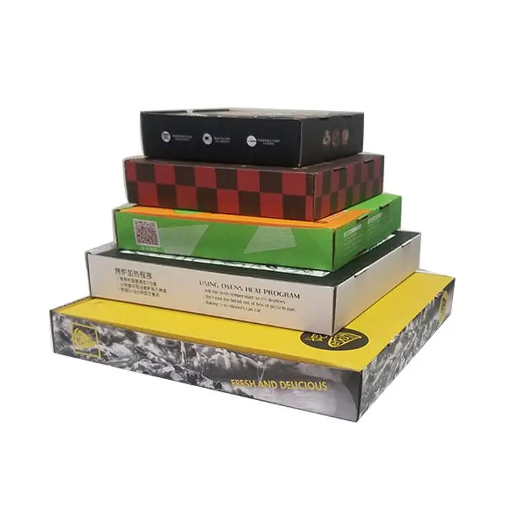 Customized Eco-Friendly Full color printing custom cardboard 12 inch reusable frozen pizza box