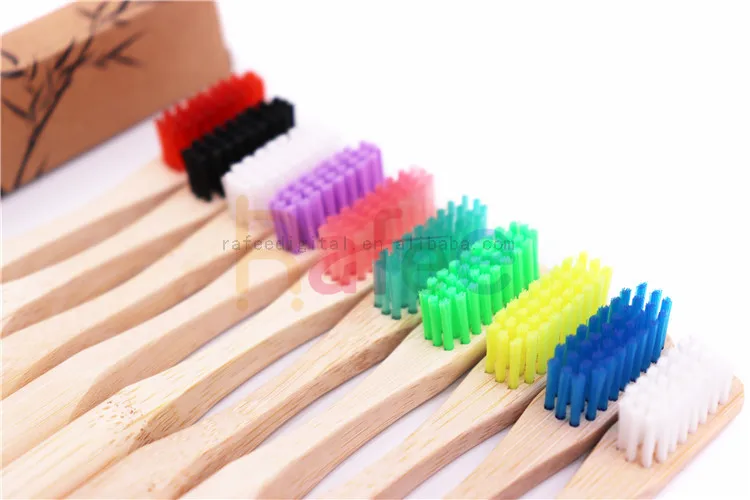 Детская бамбуковая зубная щетка с логотипом