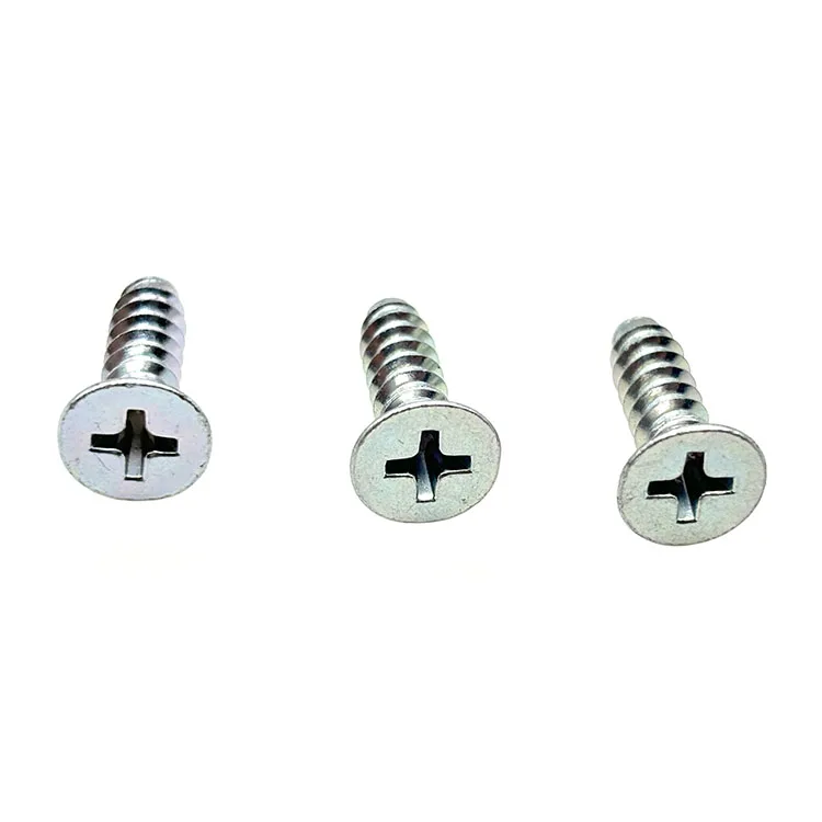 304 Stainless Steel Cross Groove Countersunk Head Flat Tail Thread Formed Self Tapping Screw