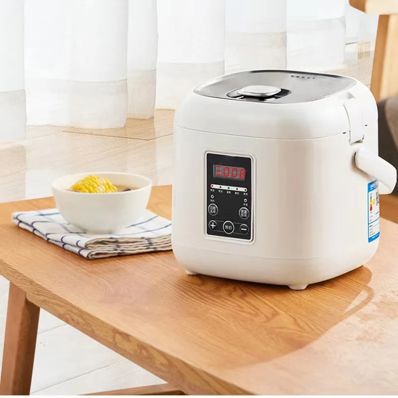 2L multifunctional home rice cooker LED display stainless steel mini rice cooker