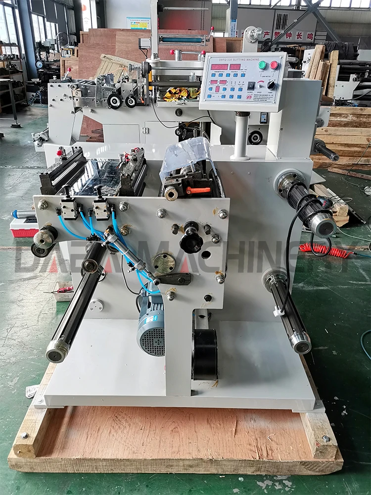 Cash register paper roll slitting rewinding slitter rewinder machine