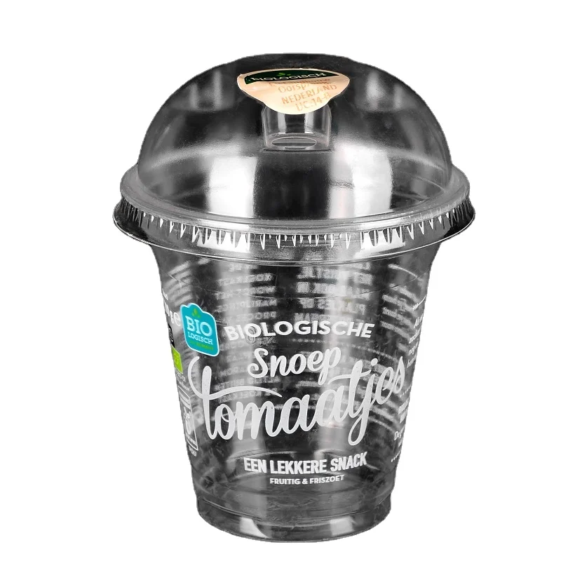 Eco-friendly PLA High Transparent disposable fruit cup