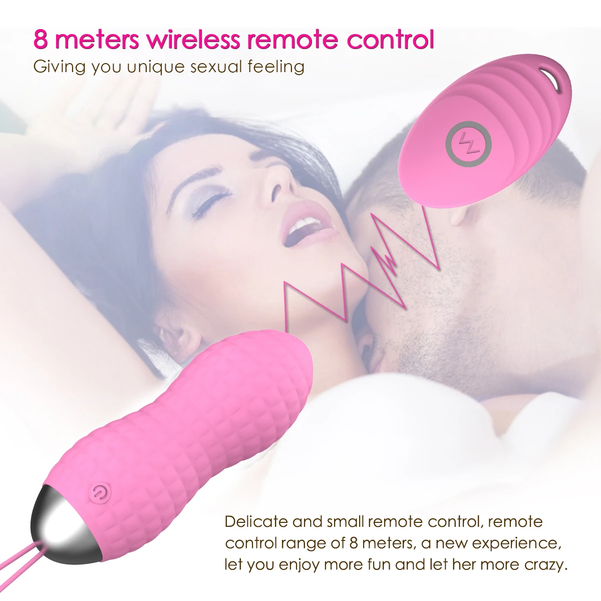 Bullet Vibrator Adult Sex Toys, Vagina Stimulator Vibrator with Remote Control Vibrating Ball for Women Sex