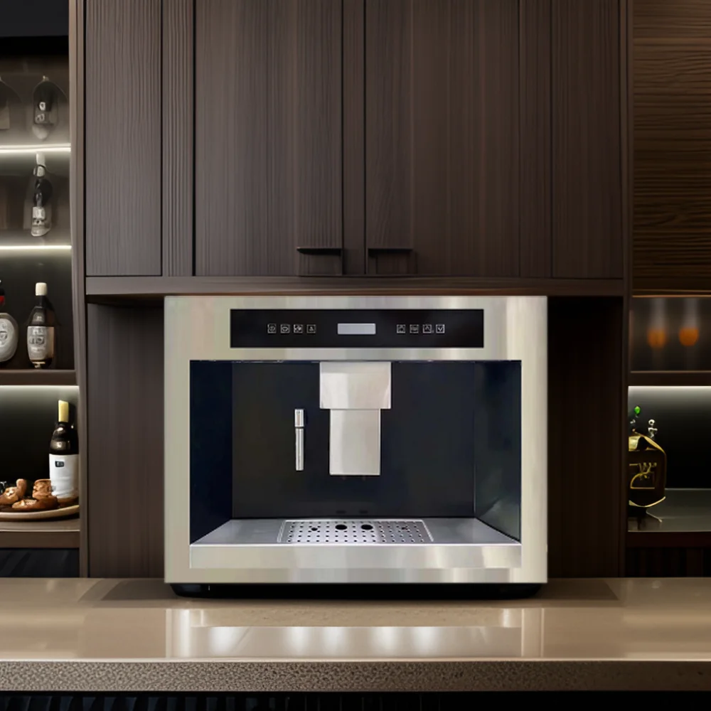 45cm Electric Italian Single Smart Coffee Maker Grinder Pressure Grinding Cafetera Household Commercial Use Restaurants Hotels