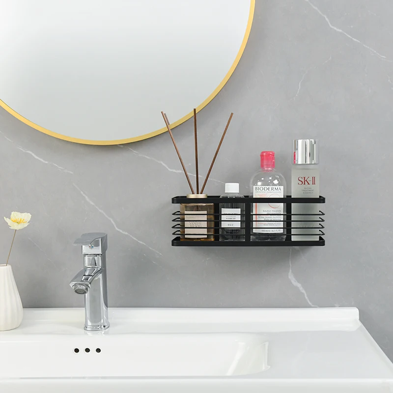 Durable Shower Organizer Shower Shelf No-Drilling Removable Shower Basket for Bathroom Storage