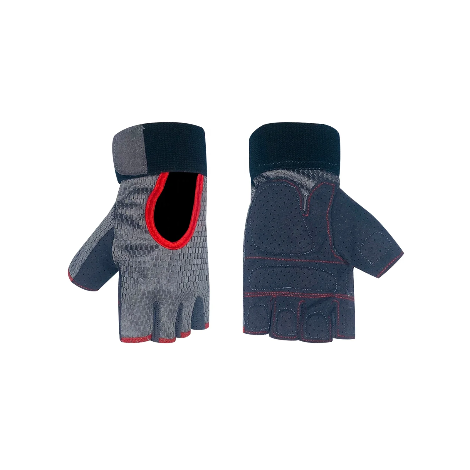  Breathable Sports Half Finger Gym Gloves with SBR
