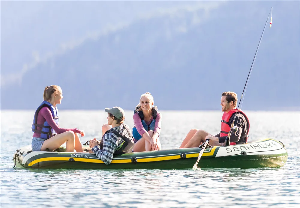 Intex 68351 SEAHAWK 4 BOAT SET inflatable boat on sale Canoe/Kayak