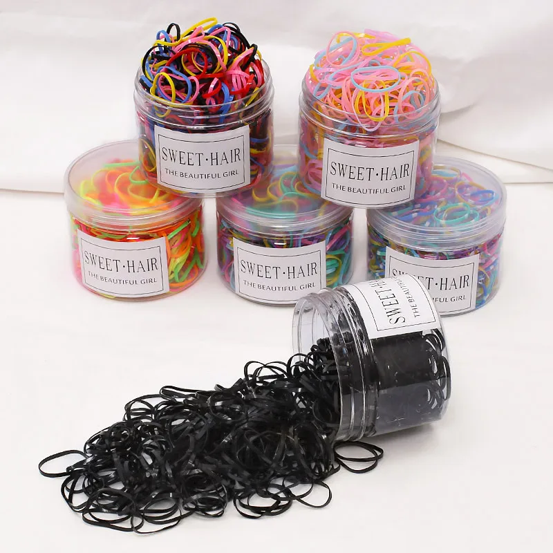 Factory direct canned color hair loop does not hurt the hair kids elastic for girls and baby and hair rubber band