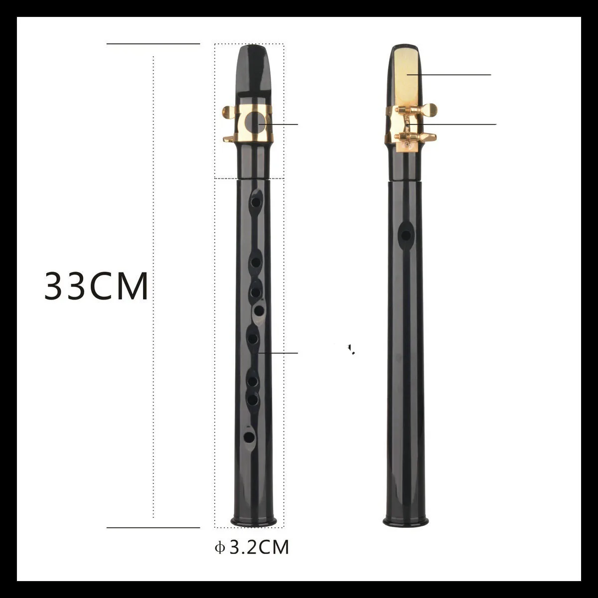 High quality hot sale new fashion Mini Portable Plastic Recorder pocket saxophone