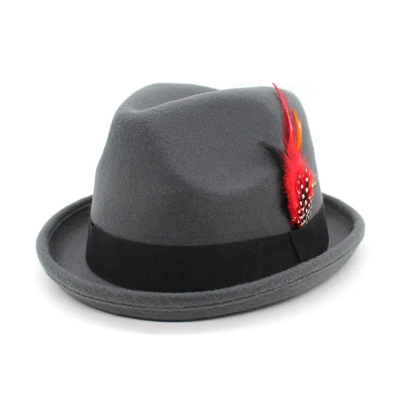 2023 fashion Men Bavarian Guy Jazz hat Oktoberfest German Fancy Dress Accessory Beer Festival Feather Top Fedora Hat