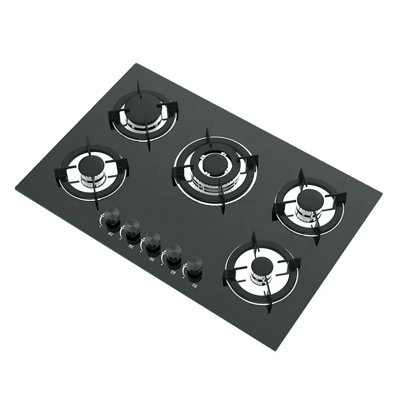 Quality Low Wholesale Price Cooking 5 Burners Built In Hob Electronic Pulse Ignition Gas Stove