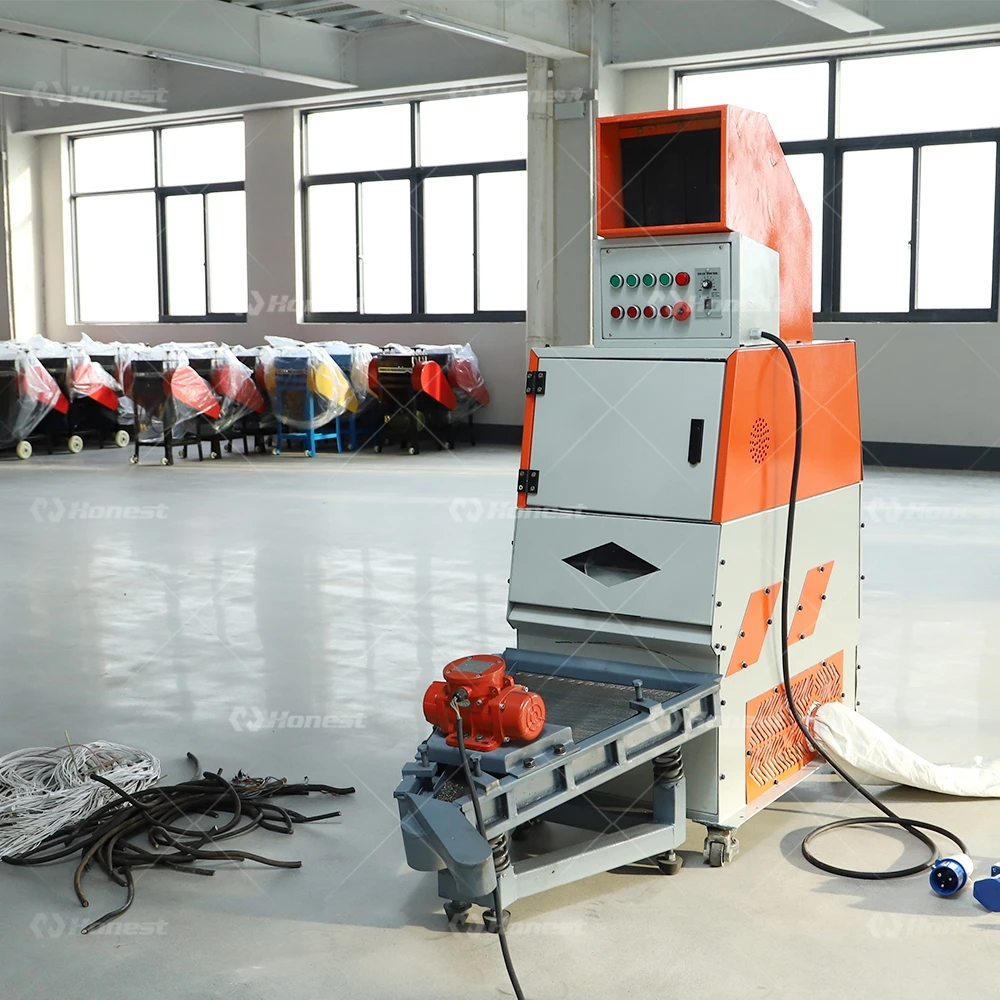 Scrap Metal Shredders Copper Wire Recycling Cable Granulator Machine 50-80Kg/h Copper And Aluminum Separating Machine