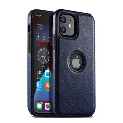 USENGKA Luxury Business Style Slim Pu Leather Stitching Phone Case For iPhone  14 13 12 Pro XS Max XR X 8 7 Plus Back Cover