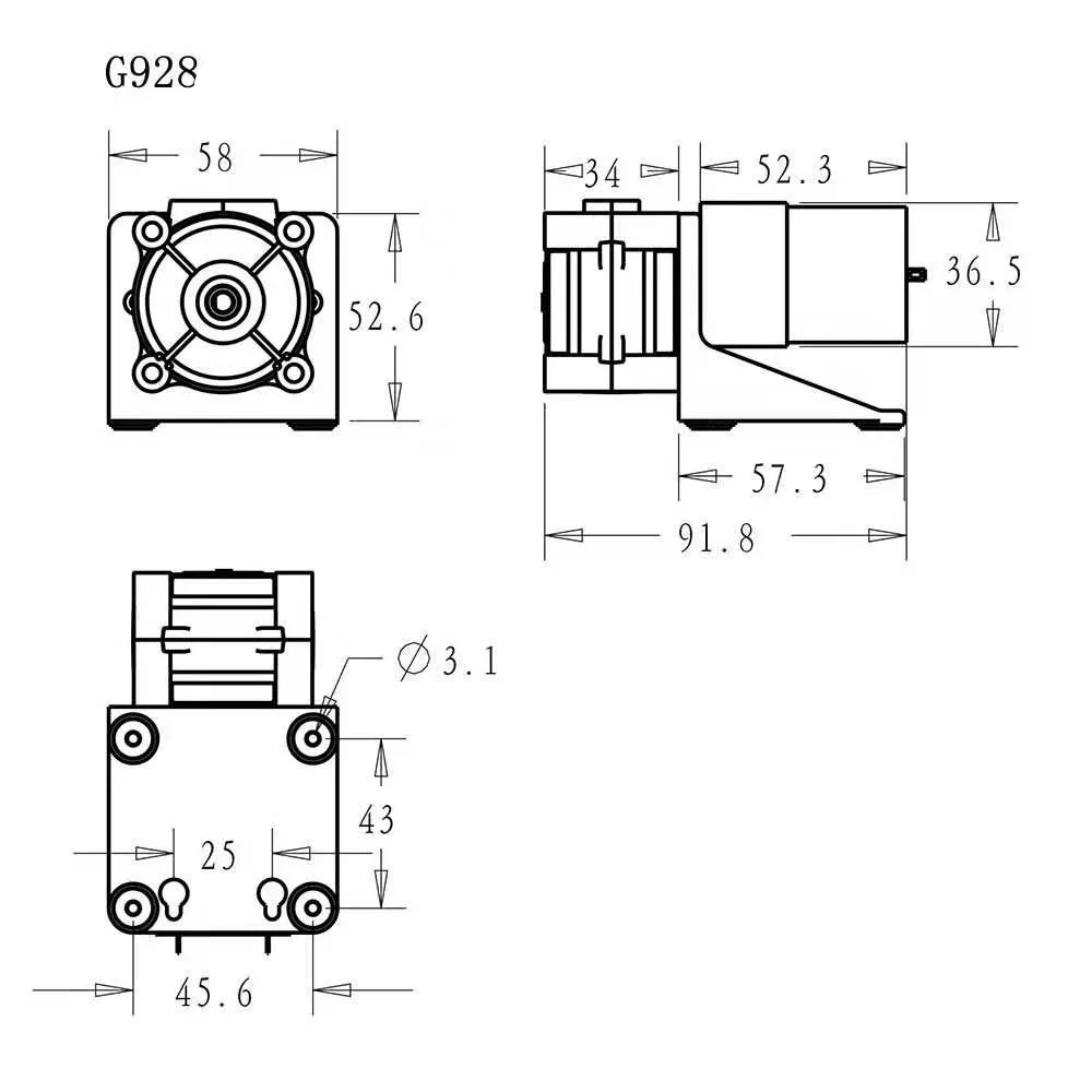 Cheap Large Flow Peristaltic Pump 12V/24V Metering Pump Vacuum Pump 500mL/min