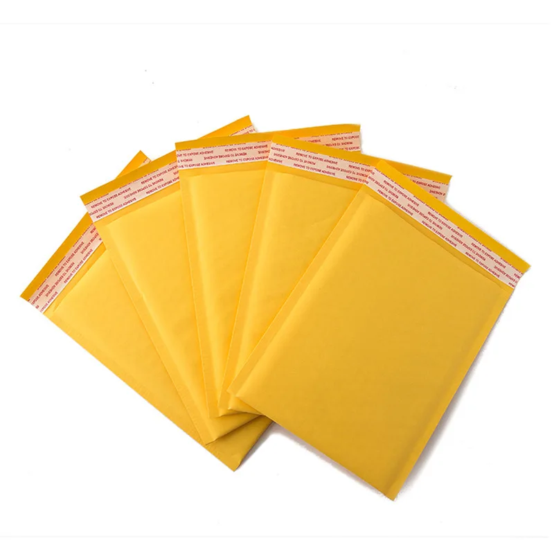 Biodegradable Eco Friendly Custom Brown Kraft Paper Bubble Wrap Envelope Mailing Bag Padded Packaging Envelope For Packaging