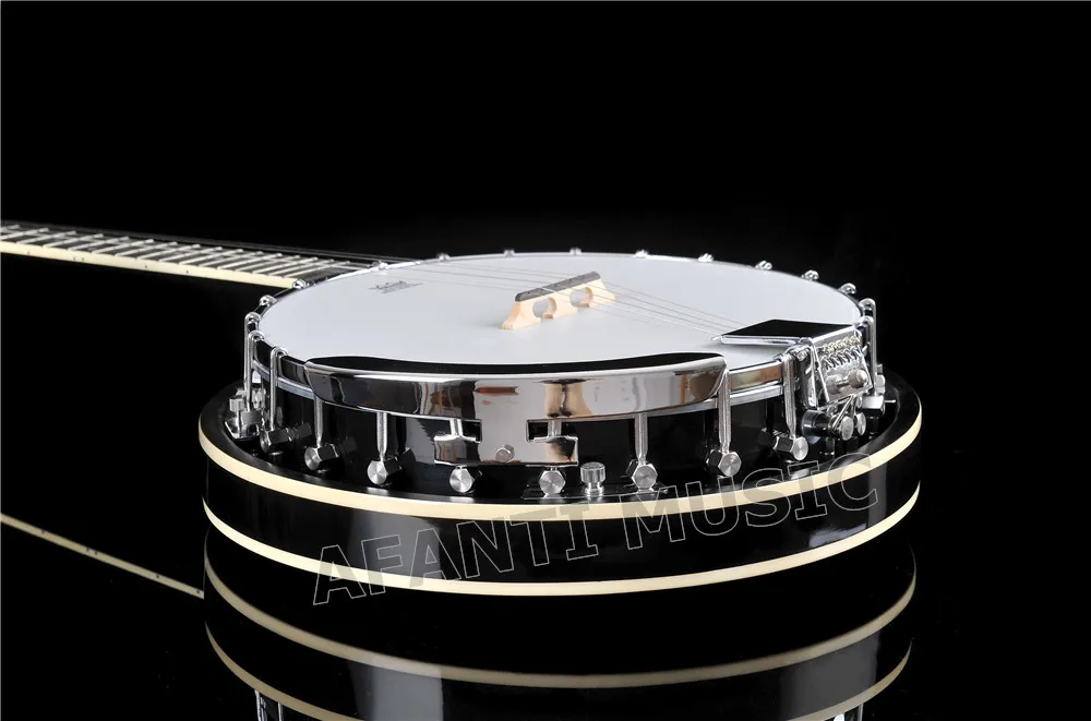 Blue Grass hot sell Afanti 5 Strings black color banjo musical instruments