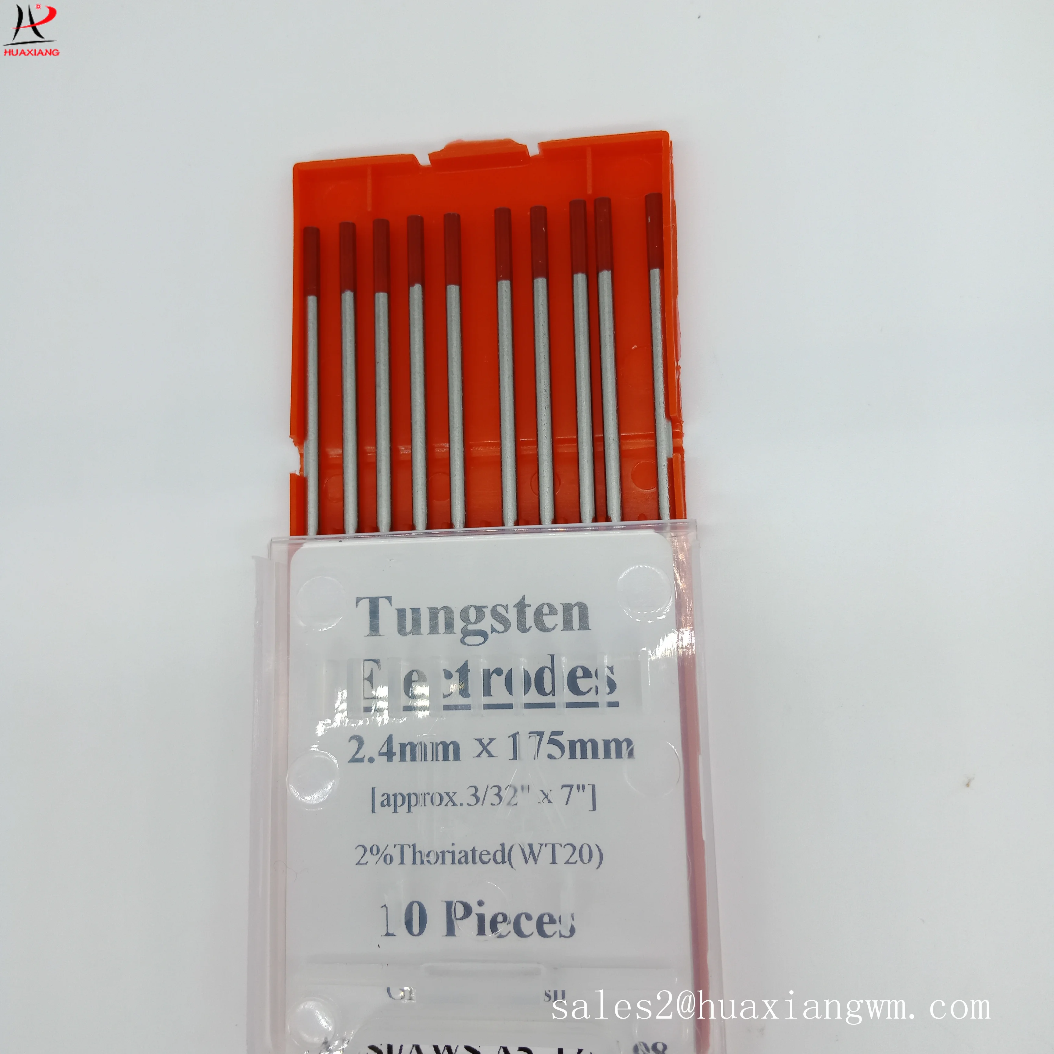 
Red Tip Stainless Steel Tig Welding WT20 2.4x175 (3/32'x7