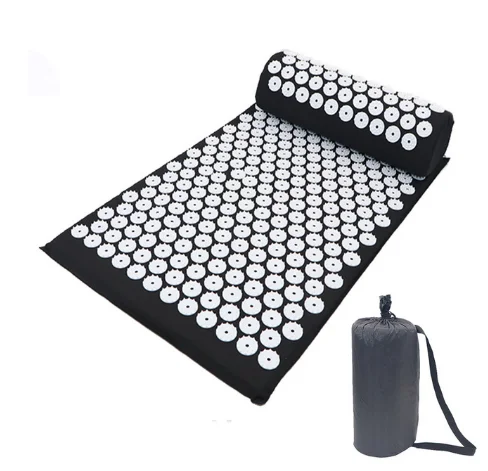 Custom Logo Heathcare pain releif Cotton Massage acupuncture mat and neck pillow set for physical therapy (1600055510653)