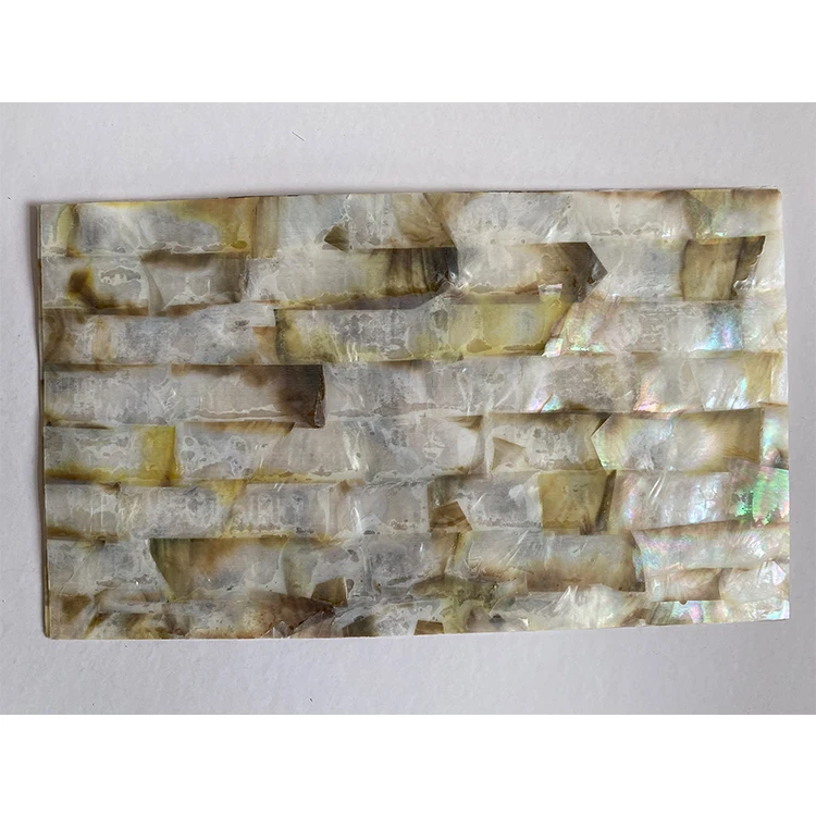 
Natural abalone shell mother of pearl laminate sheet for DIY home decoration materials and wood crafts furniture carved inlay002 
