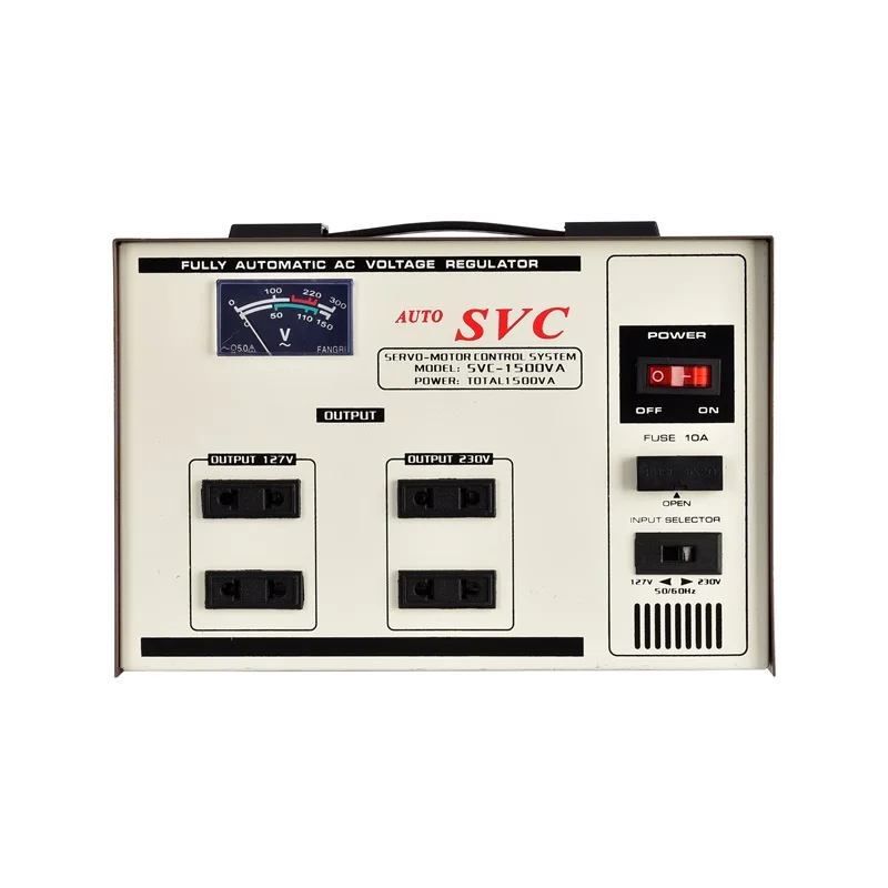 Ac Servo Single Phase Motor Fully Automatic Automatic Svc 1500va Voltage Regulator