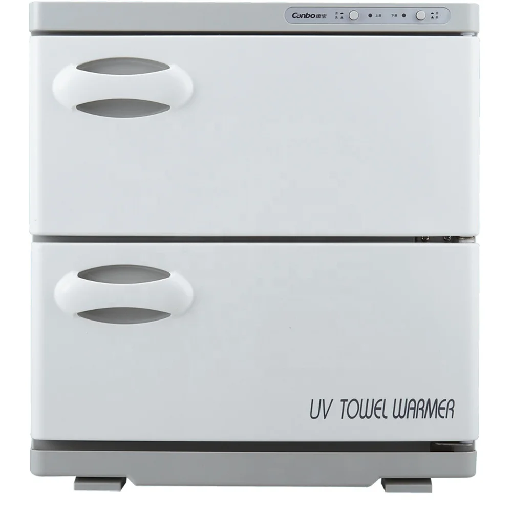 Factory double door 32L hot towel warmer cabinet for spa salon barber