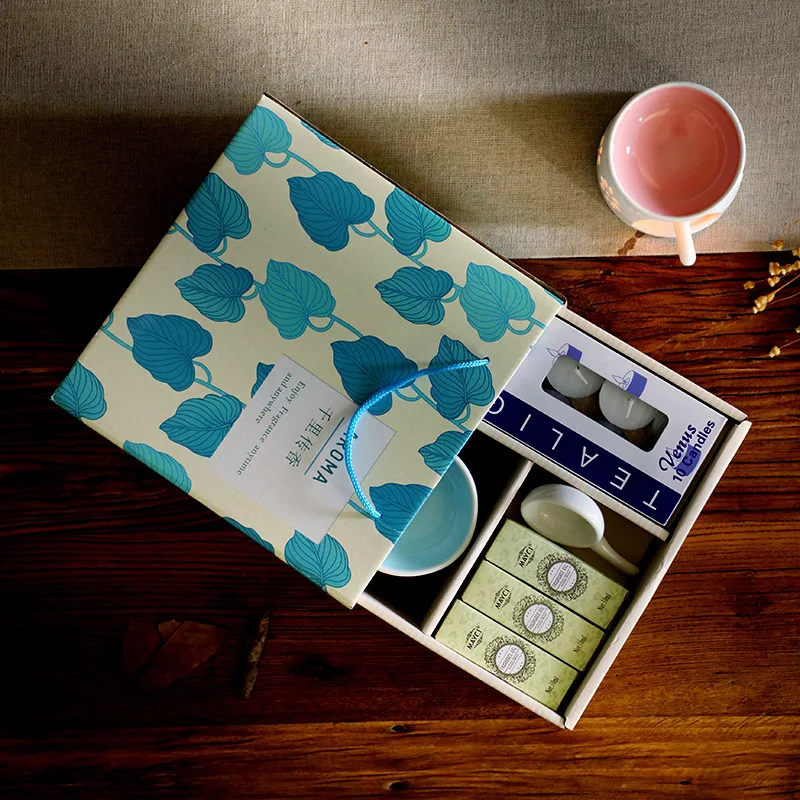 Custom Ceramic Candle Aromatherapy Lamp Aromatherapy Furnace Set Essential Oil Lamp Furnace Fragrance Oil Diffuser Gift Set