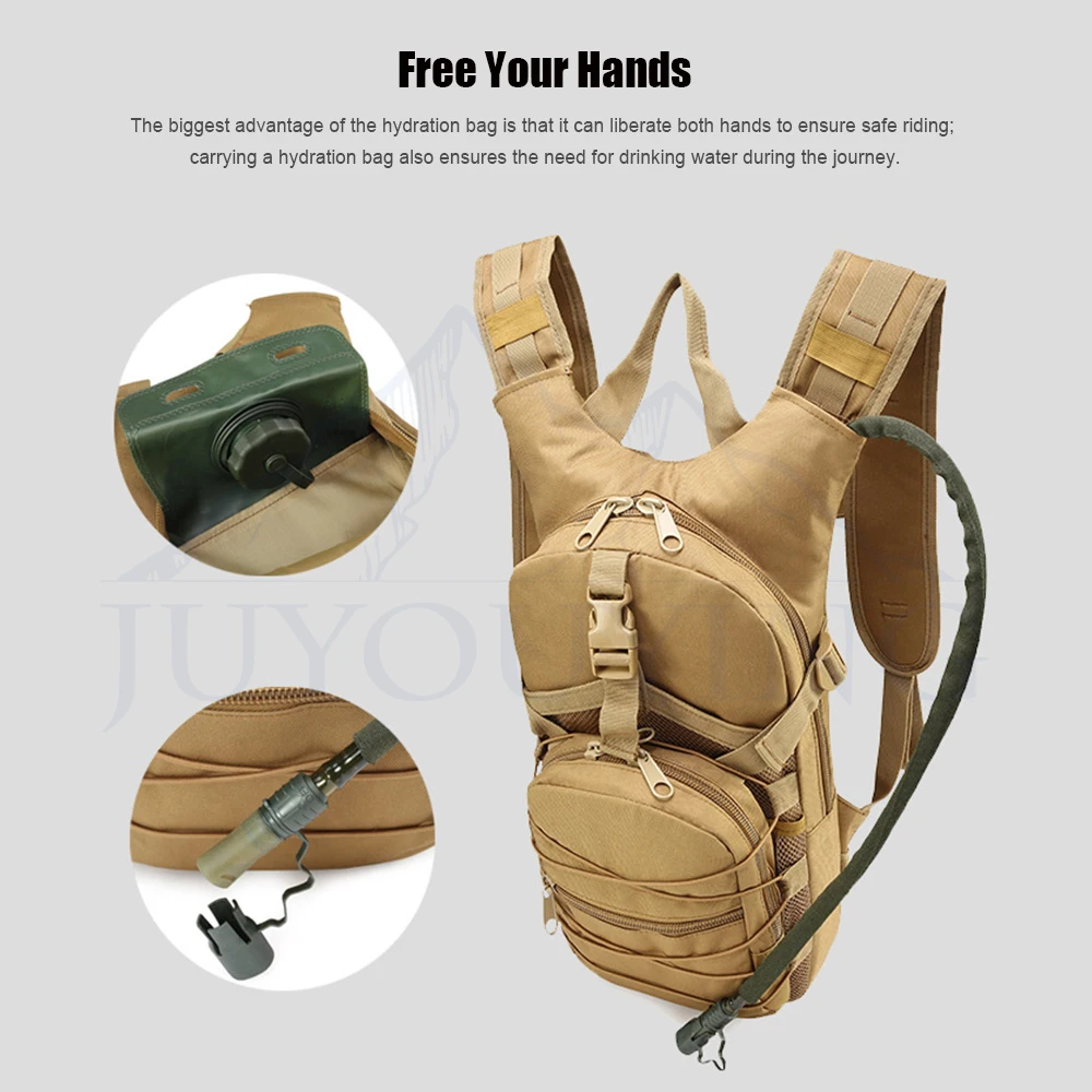 Popular Outdoor Sports Camo Riding Bag Kettle Water Bag Backpack Double Shoulder Backpack Sports Backpack