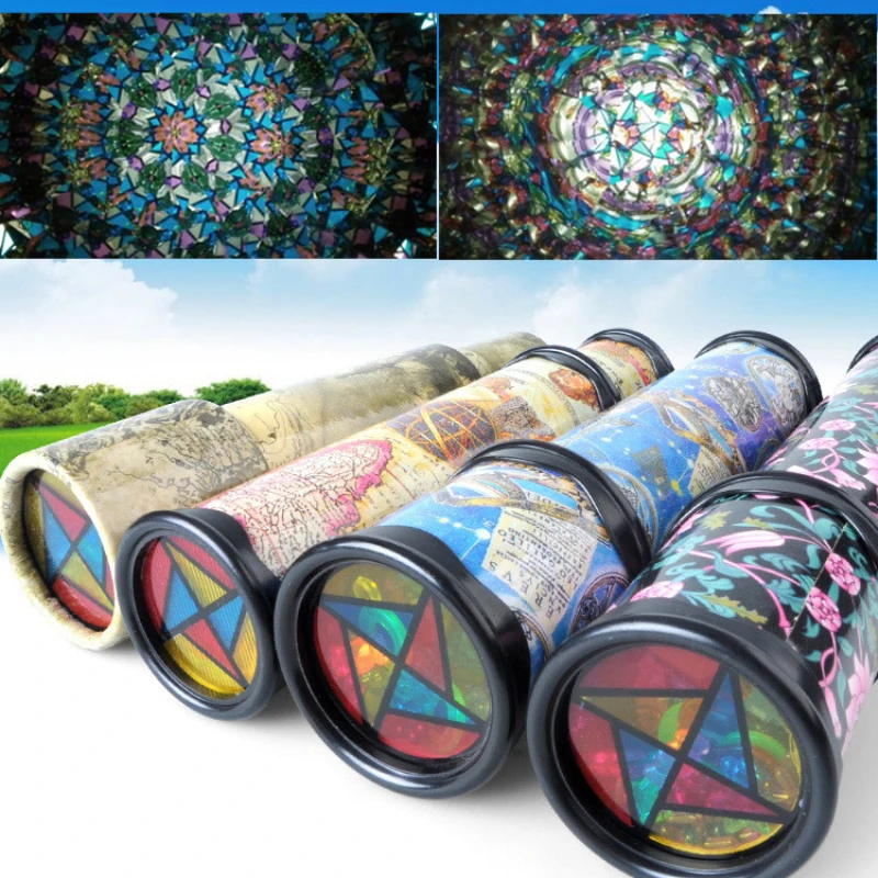  Детские игрушки Kaleidoscopes 30 см масштабируемые расширенные вращения регулируемые модные развивающие в мире цветов V224