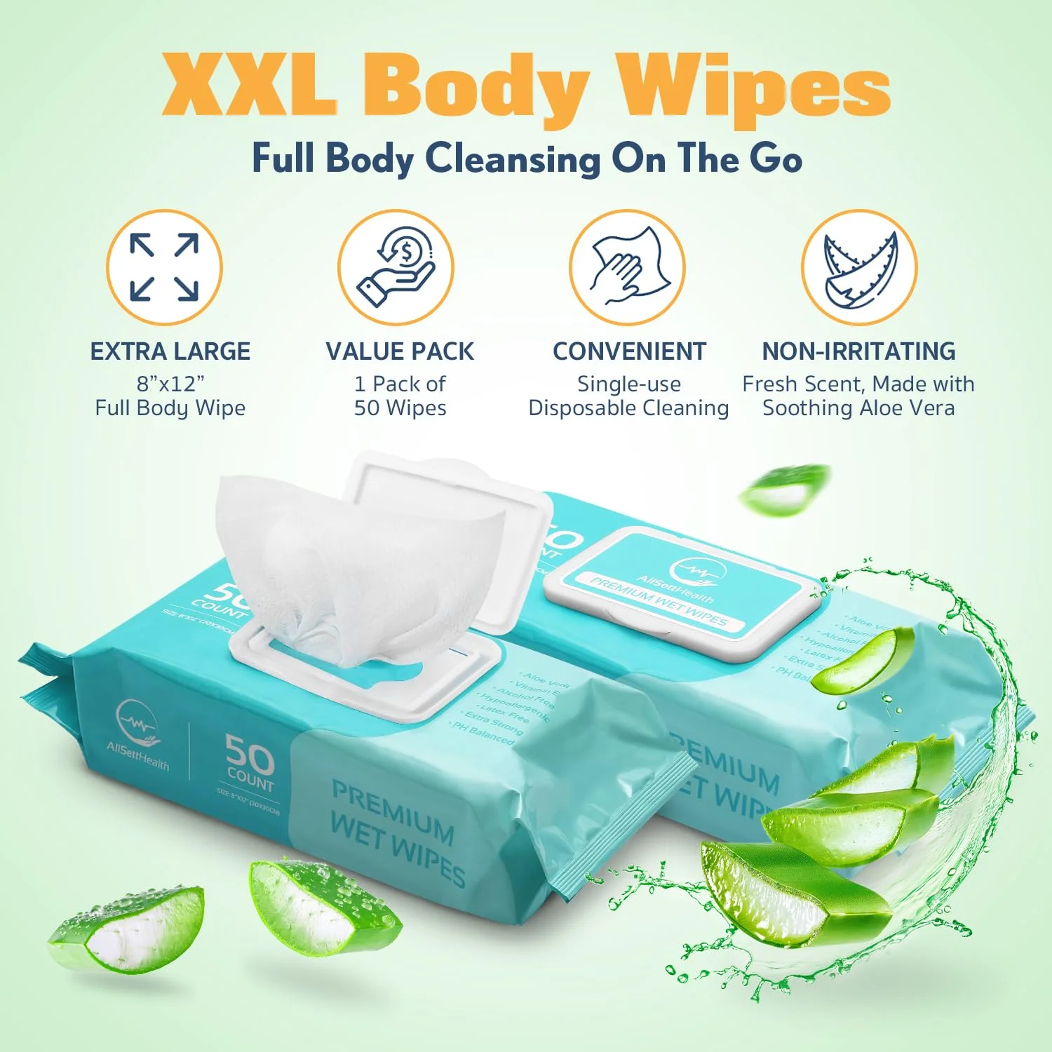 High Quality Disposable Travel Biodegradable Tissue Body Cleaning Wipes for Adults