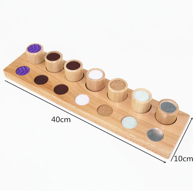 Montessori material training kids hands touch recognition abilityTouch Cylinders