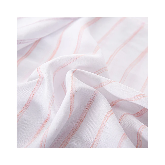 
Modern Design blue and white stripe fabric blended viscose rayon fabric 