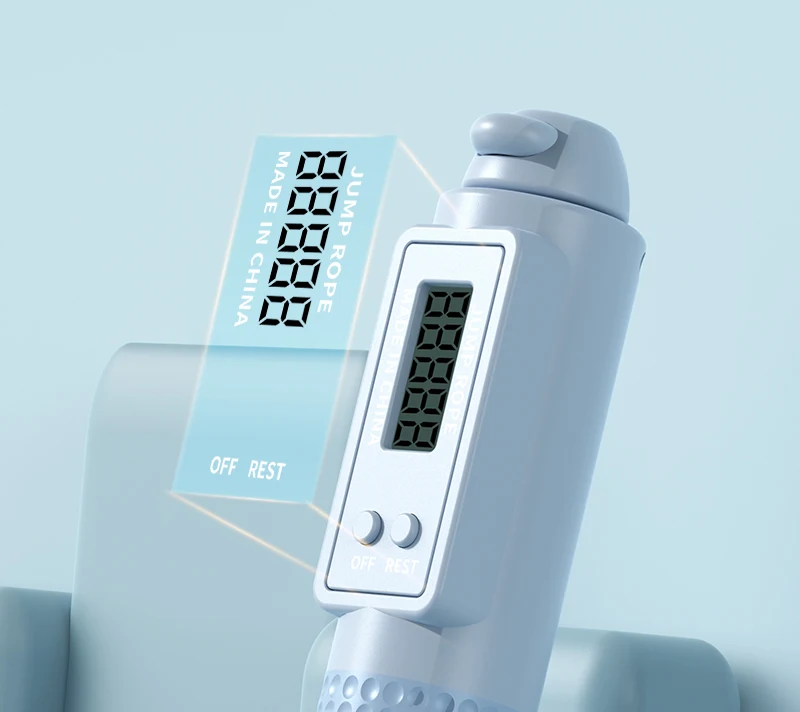 Fitness Sports Training HD Screen Digital Adjustable Length Counter Electric Jump Rope