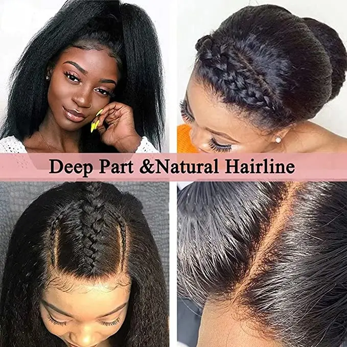 Wholesale Vendor 100% Brazilian Virgin Hair Pre Plucked 20Inch Transparent Lace Human Hair Wigs With Baby Hair For Black Women