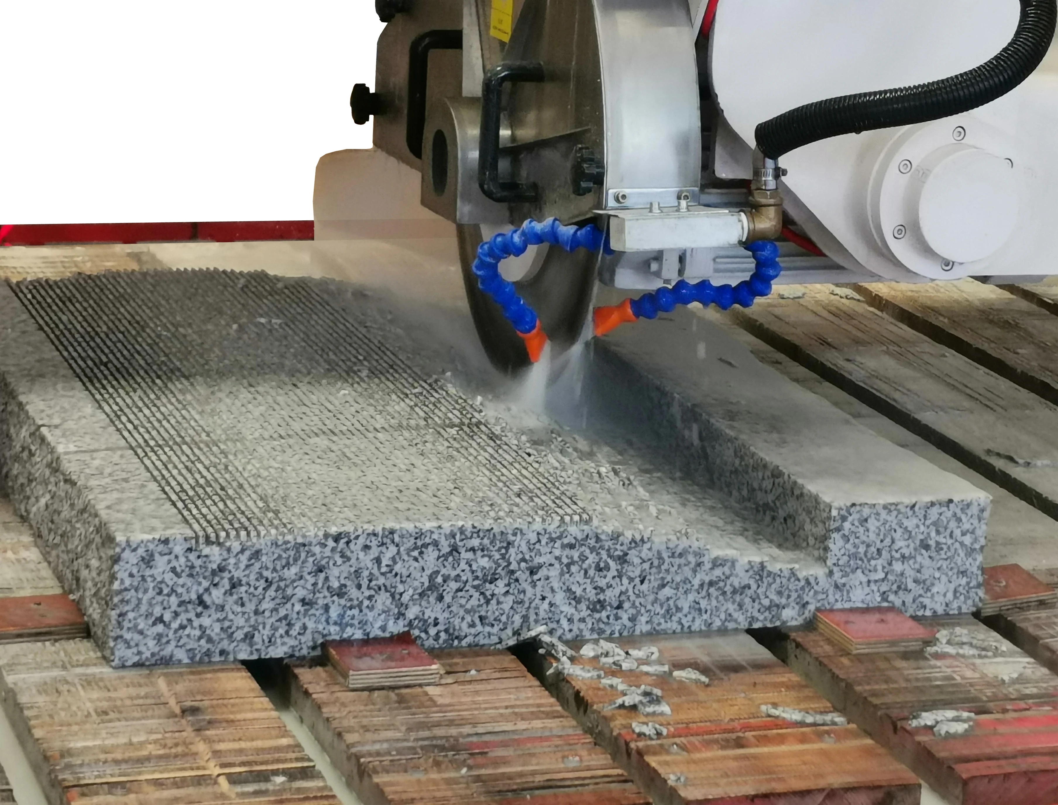 Hualong Machinery HKNC series Bridge Saw 5 Axis Stone Cutter CNC Granite Cutting Machine Processing Center