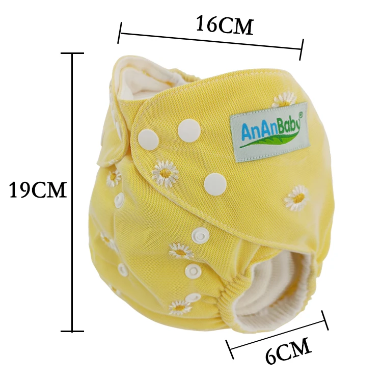 Low MOQ reusable adjustable and washable cloth diaper for baby