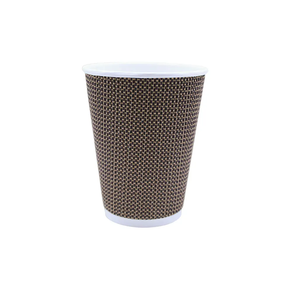 Superior Design Double layer corrugated scald proof paper cup Disposable coffee cup Environmentally degradable cup