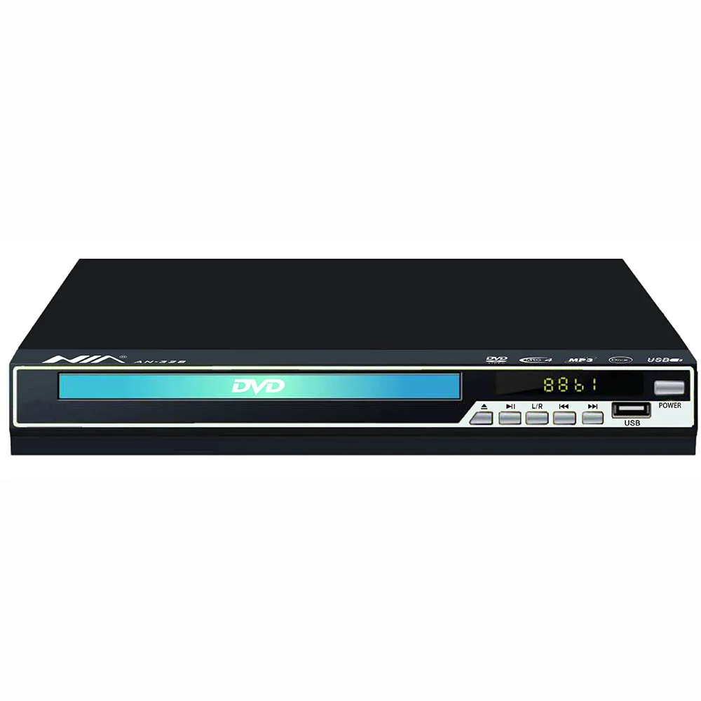 High quality 225mm dvd player with cheap price mini dvd player with usb port copying function with remote control