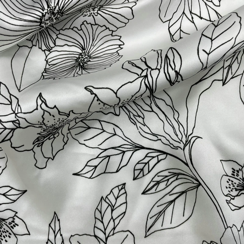Discount Price Make to Order China Suppliers Silk Pure Custom print 100% Silk Fabric for Apparel